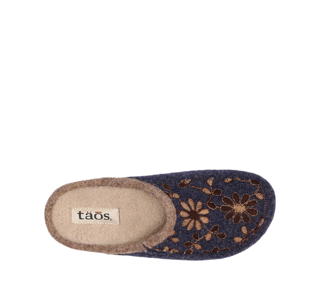 TAOS Woolderness - Navy arch support slippers