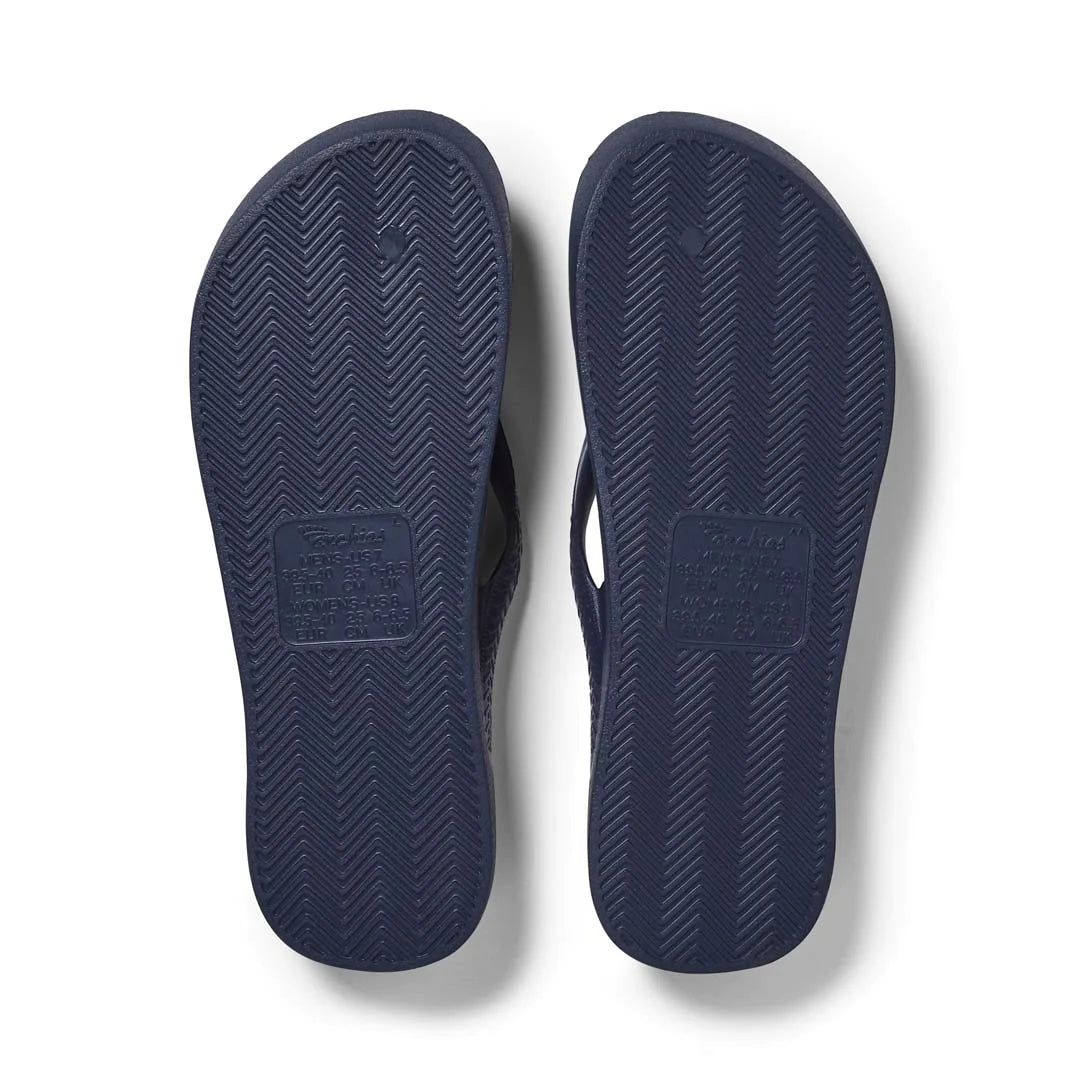 ARCHIES Arch Support Thongs - Navy