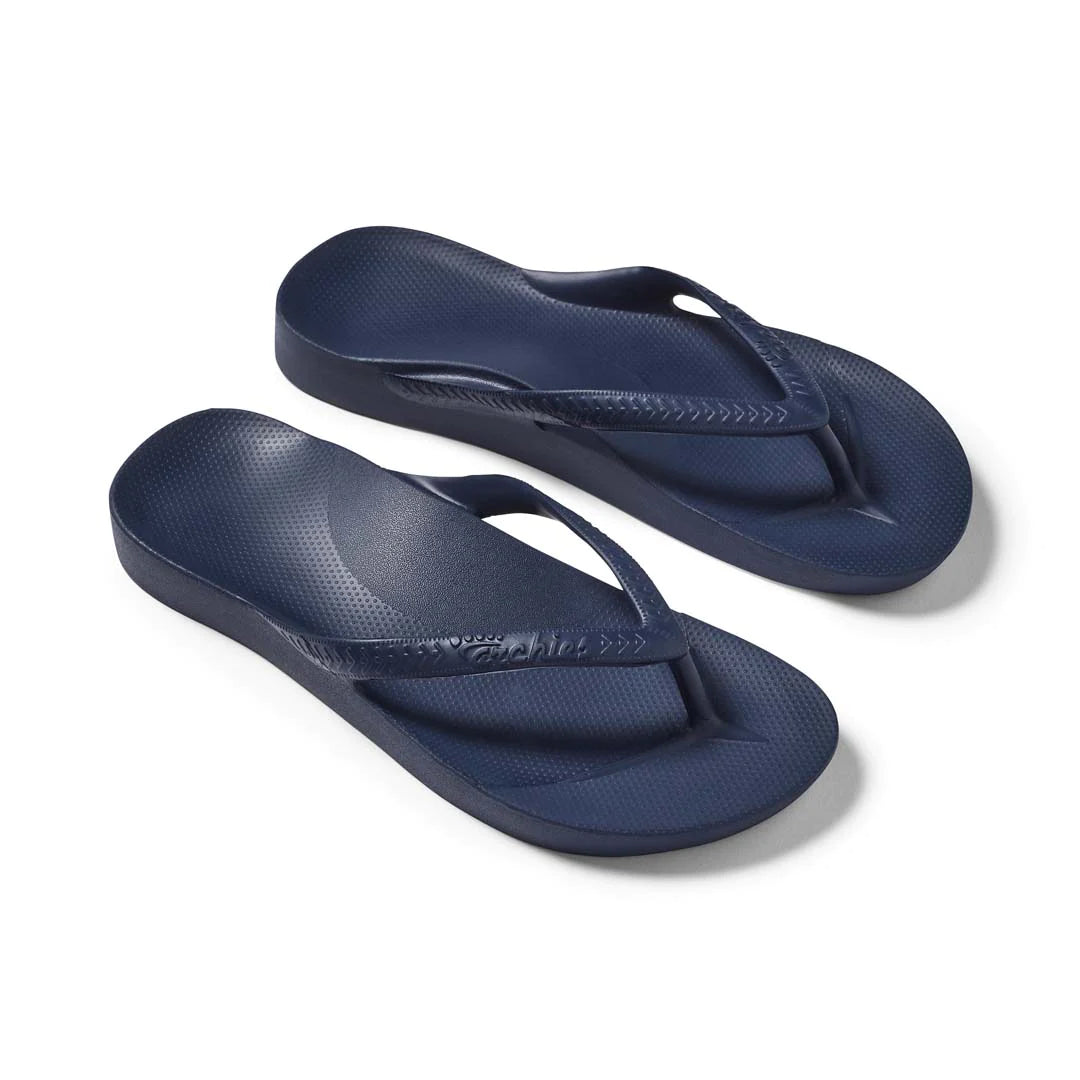 ARCHIES Arch Support Thongs - Navy