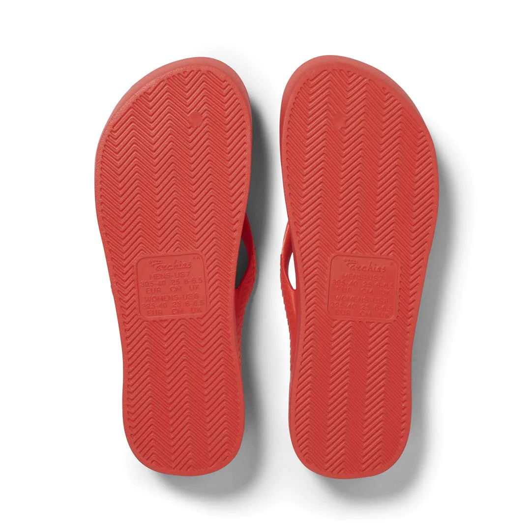 ARCHIES Arch Support Thongs - Coral