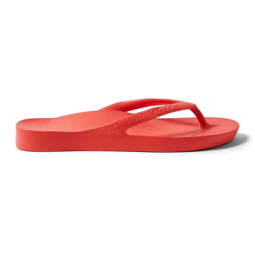 ARCHIES Arch Support Thongs - Coral