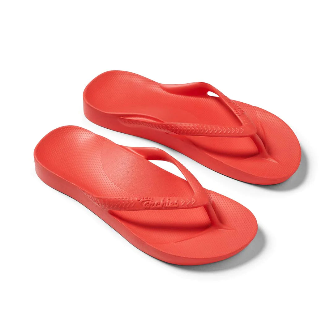 ARCHIES Arch Support Thongs - Coral