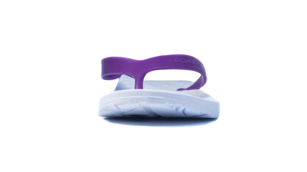 AXIGN Archline Kids Orthotic Thongs - White / Fuchsia