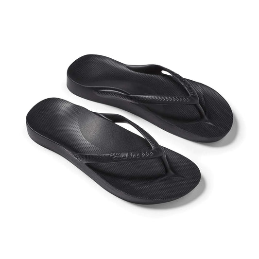 ARCHIES Arch Support Thongs Kids - Black