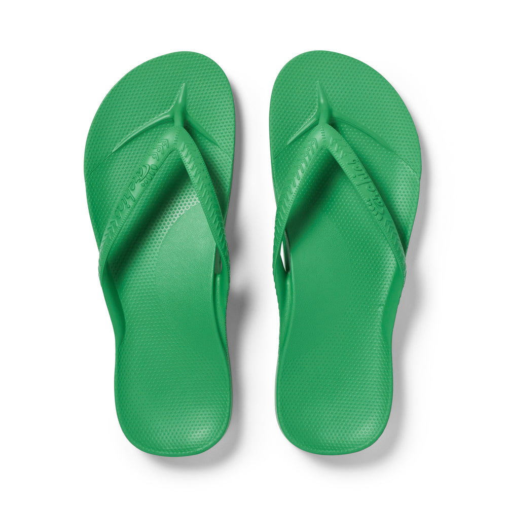 ARCHIES Arch Support Thongs - Kelly Green