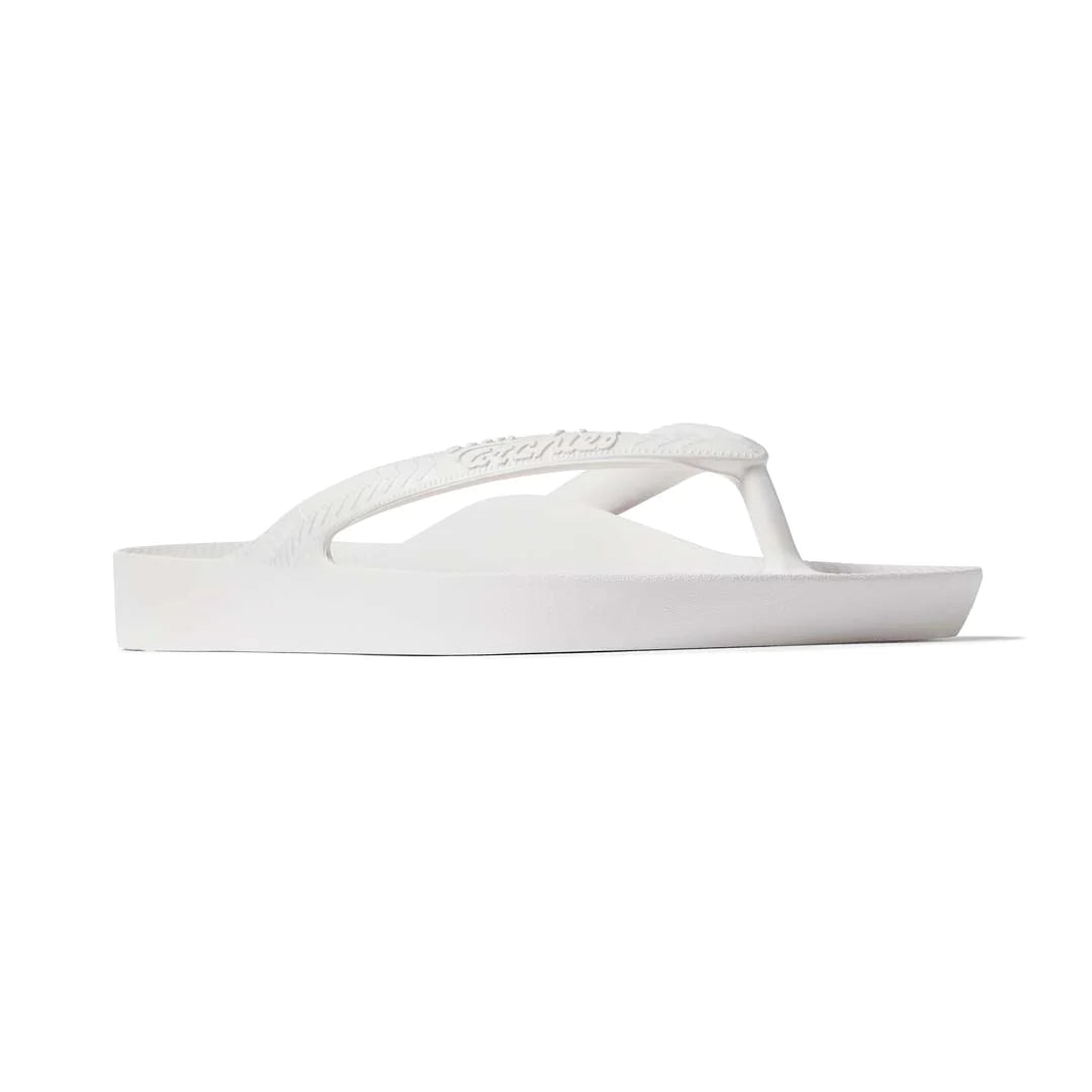 ARCHIES Arch Support Thongs - White